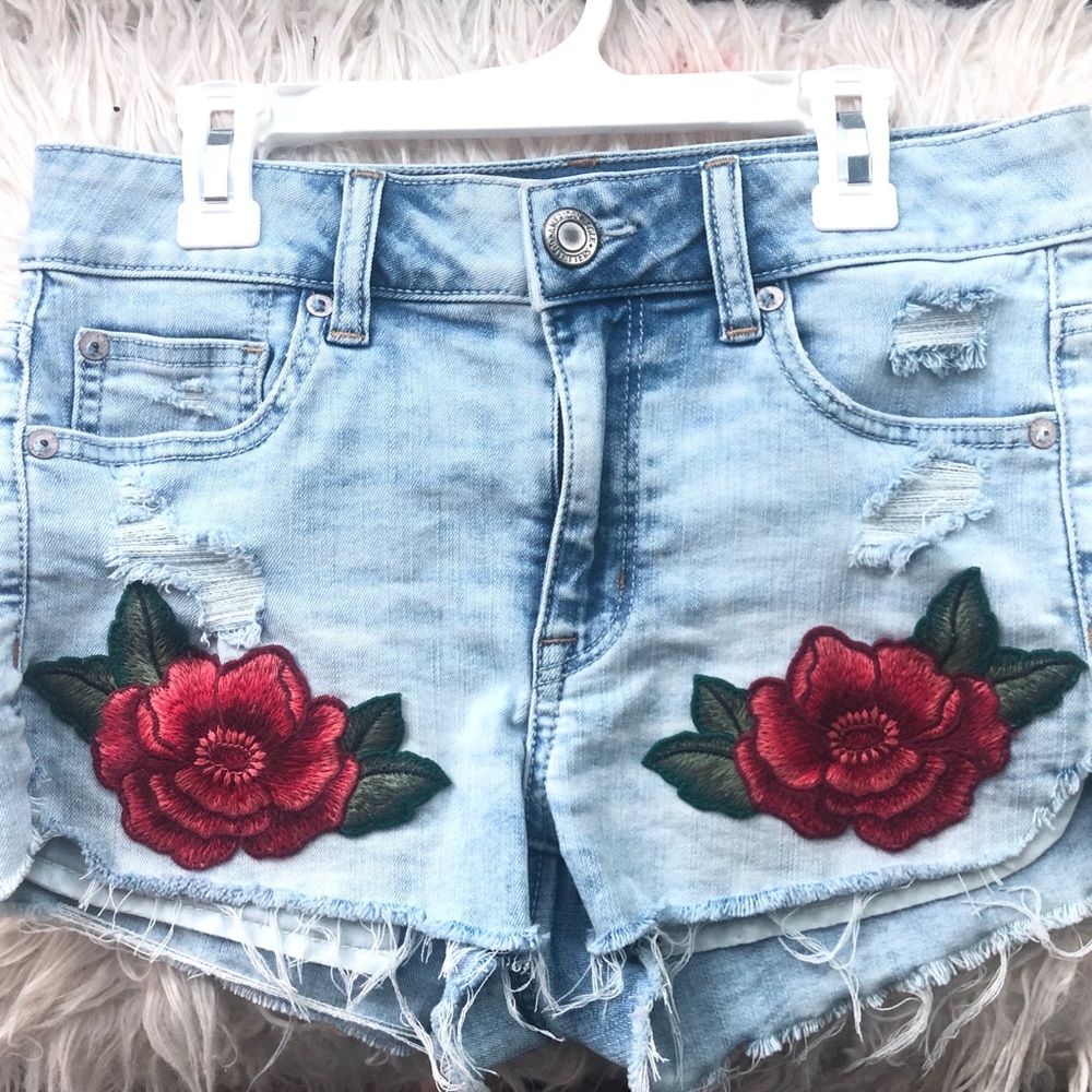 Light Blue American Eagle Shorts